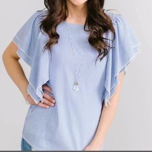 Sear-sucker blouse